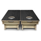 Mini Cornhole Boards - Dark Grey Wood