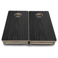 Mini Cornhole Boards - Dark Grey Wood