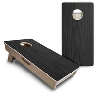 Mini Cornhole Boards - Dark Grey Wood