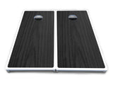 Dark Grey Wood Cornhole Boards - All Weather Series