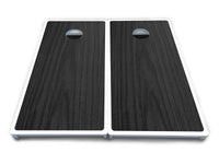 Dark Grey Wood Cornhole Boards - All Weather Series
