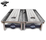 Grey Two Tone Slats Cornhole Boards - Pro Solution Elite Series