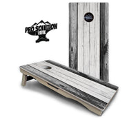 Grey Two Tone Slats Cornhole Boards - Pro Solution Elite Series