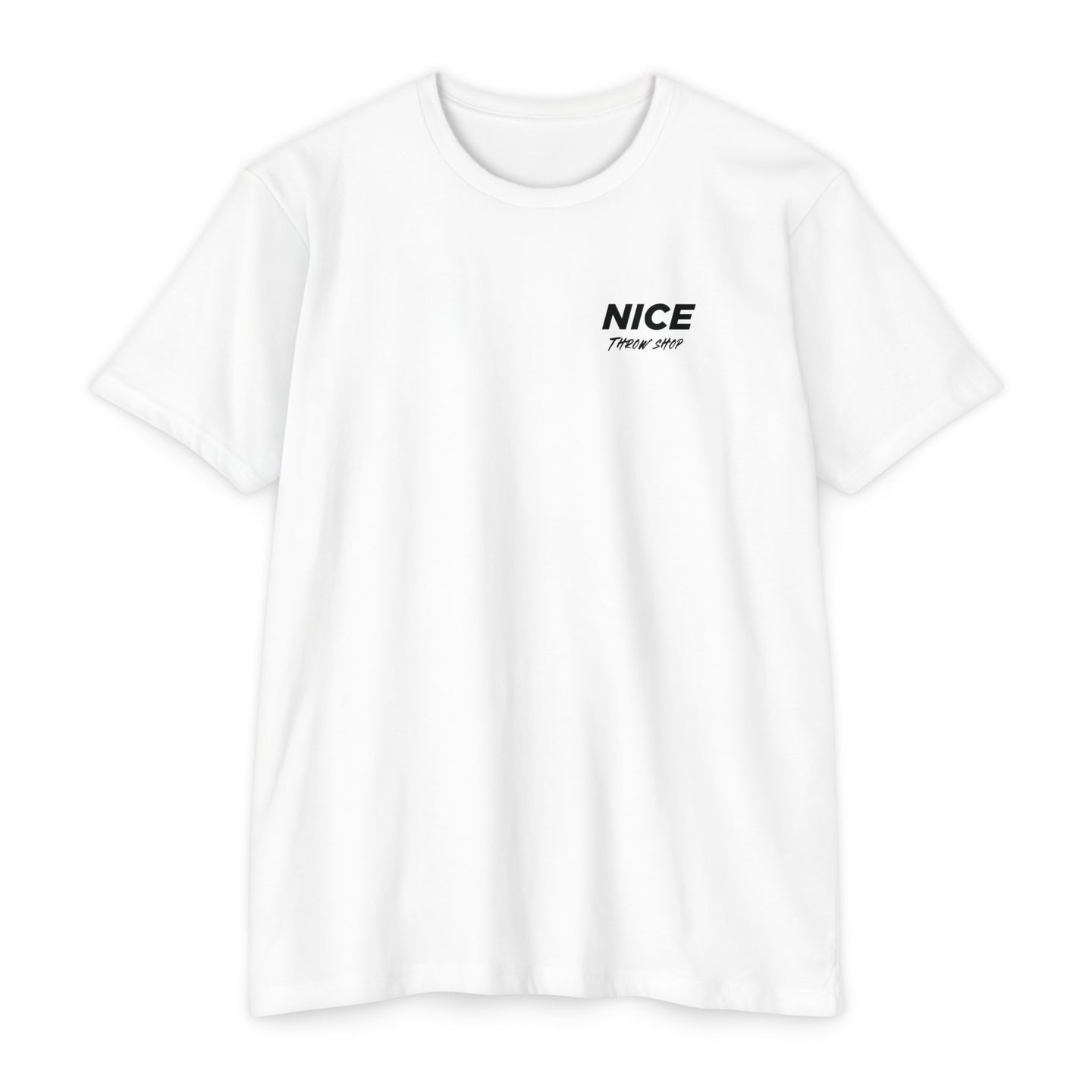 NICE Throw Shop Unisex Tee Black Logo – Multiple Colors