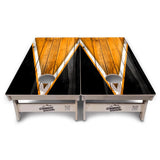 Orange / Black Triangle Cornhole Boards - Professional Tournament Series