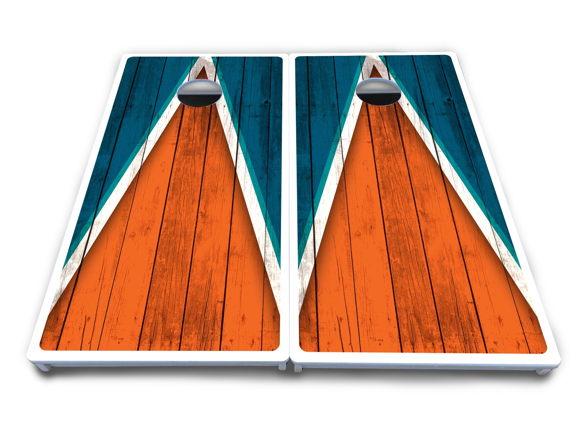 Team Color Triangle Cornhole Boards - All Weather Series