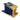 Airmail Solution - Yellow & Blue Triangle Design - Professional Airmail Box - UV Printed - 3/4" Baltic Birch