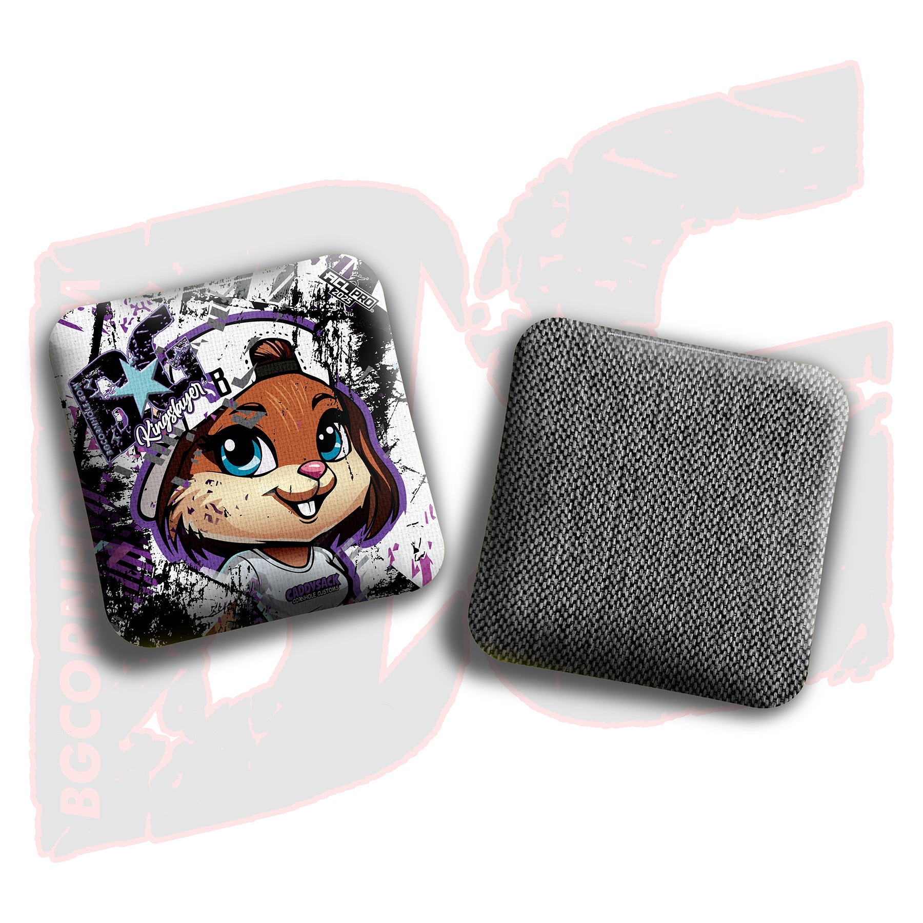BG Cornhole 2026 Multiple Bag Models "CaddySack Lacey” Collab - ACL Pro Stamped Cornhole Bags - SET OF 4 BAGS