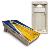 Mini Cornhole Boards - Yellow/Blue Triangle