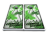 Paint Splatter CS Logo Cornhole Boards - All Weather Series