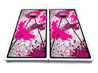 Paint Splatter Cornhole Boards - All Weather Series