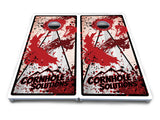 Paint Splatter CS Logo Cornhole Boards - All Weather Series