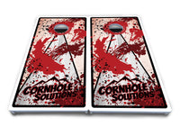 Paint Splatter CS Logo Cornhole Boards - All Weather Series