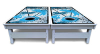 Paint Splatter CS Logo Cornhole Boards - All Weather Series