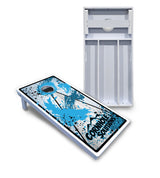 Paint Splatter CS Logo Cornhole Boards - All Weather Series