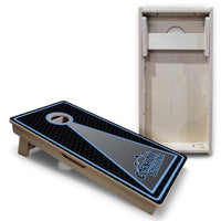 Vacation Cornhole Boards - Neon Keyhole CS Logo