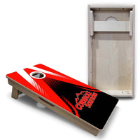 Vacation Cornhole Boards - Red/White Jersey