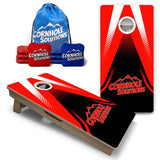 Vacation Cornhole Boards - Red/White Jersey