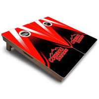 Vacation Cornhole Boards - Red/White Jersey