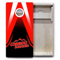 Vacation Cornhole Boards - Red/White Jersey