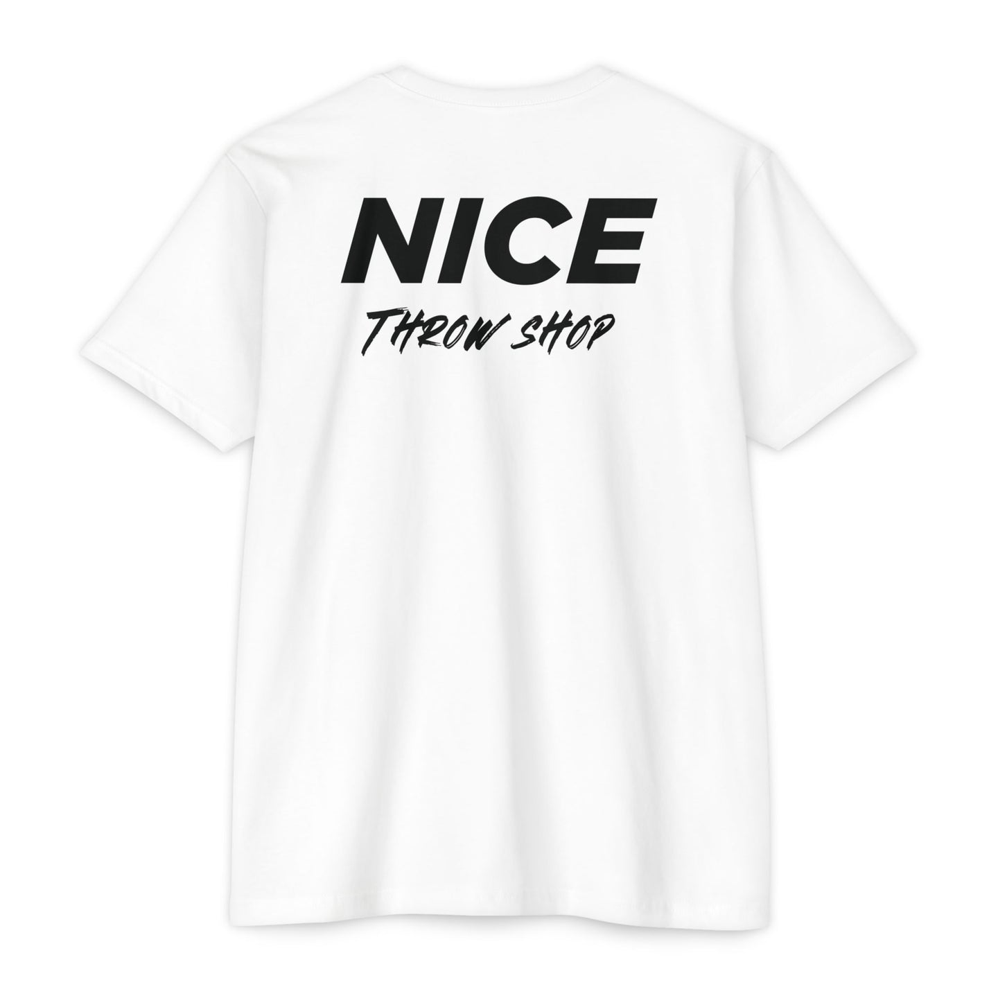 NICE Throw Shop Unisex Tee Black Logo – Multiple Colors