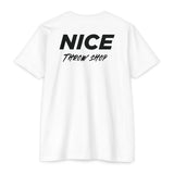 NICE Throw Shop Unisex Tee Black Logo – Multiple Colors