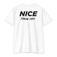NICE Throw Shop Unisex Tee Black Logo – Multiple Colors