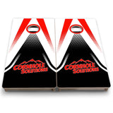 Vacation Cornhole Boards - Red/White Jersey