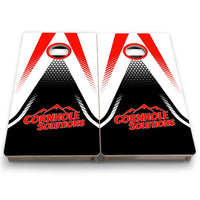 Vacation Cornhole Boards - Red/White Jersey