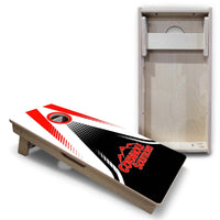 Vacation Cornhole Boards - Red/White Jersey