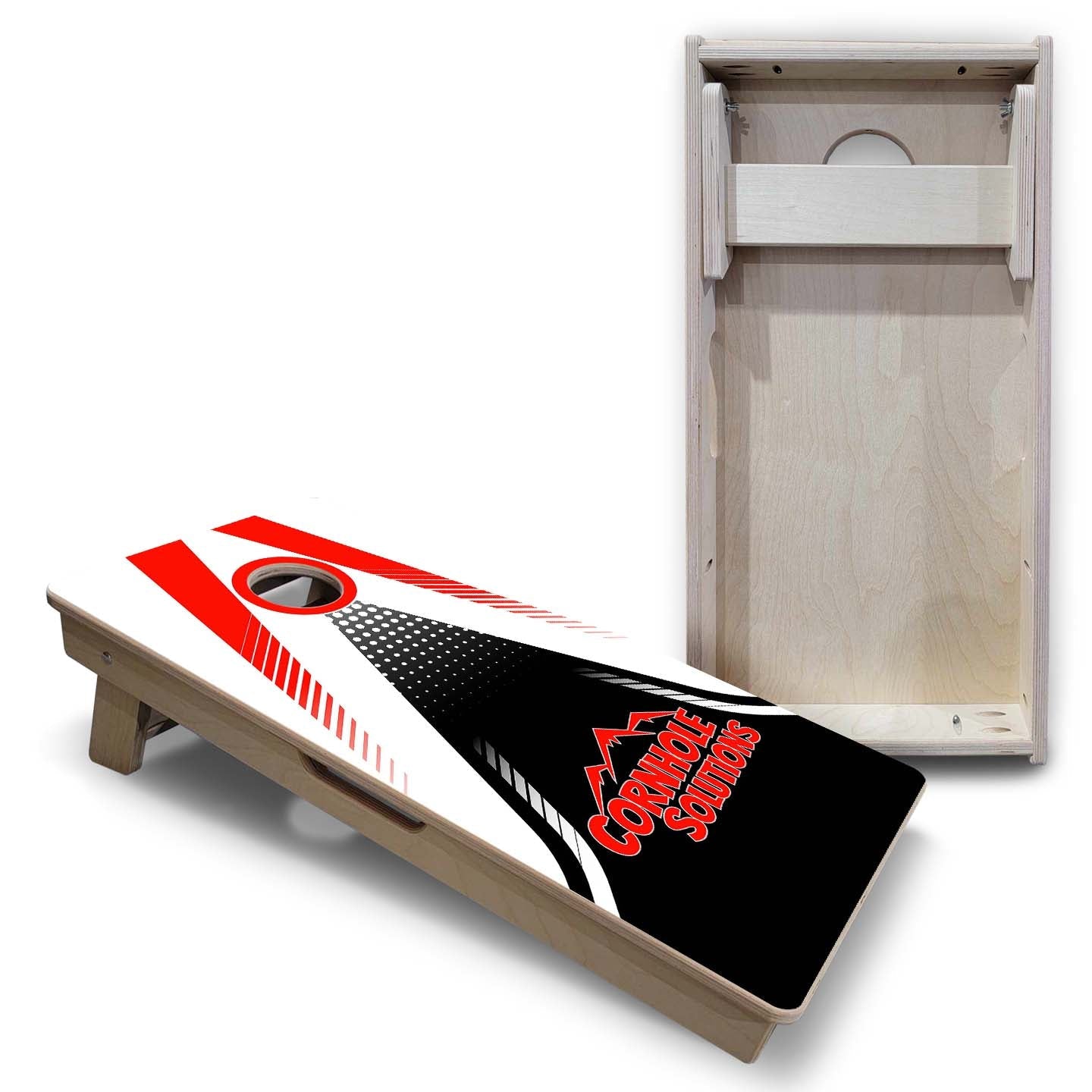 Vacation Cornhole Boards - Red/White Jersey