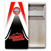 Vacation Cornhole Boards - Red/White Jersey