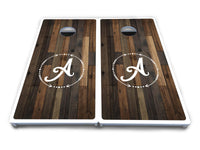 Wood Wreath Letter Cornhole Boards - All Weather Series