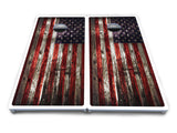 Distressed Flag Cornhole Boards - All Weather Series