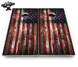 Distressed Flag Cornhole Boards - Pro Solution Elite Series