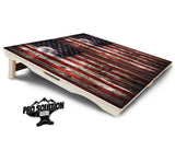 Distressed Flag Cornhole Boards - Pro Solution Elite Series