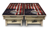 Mini Cornhole Boards - Distressed Flag