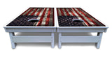 Distressed Flag Cornhole Boards - All Weather Series