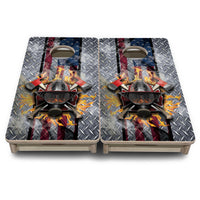 Mini Cornhole Boards - Firefighter
