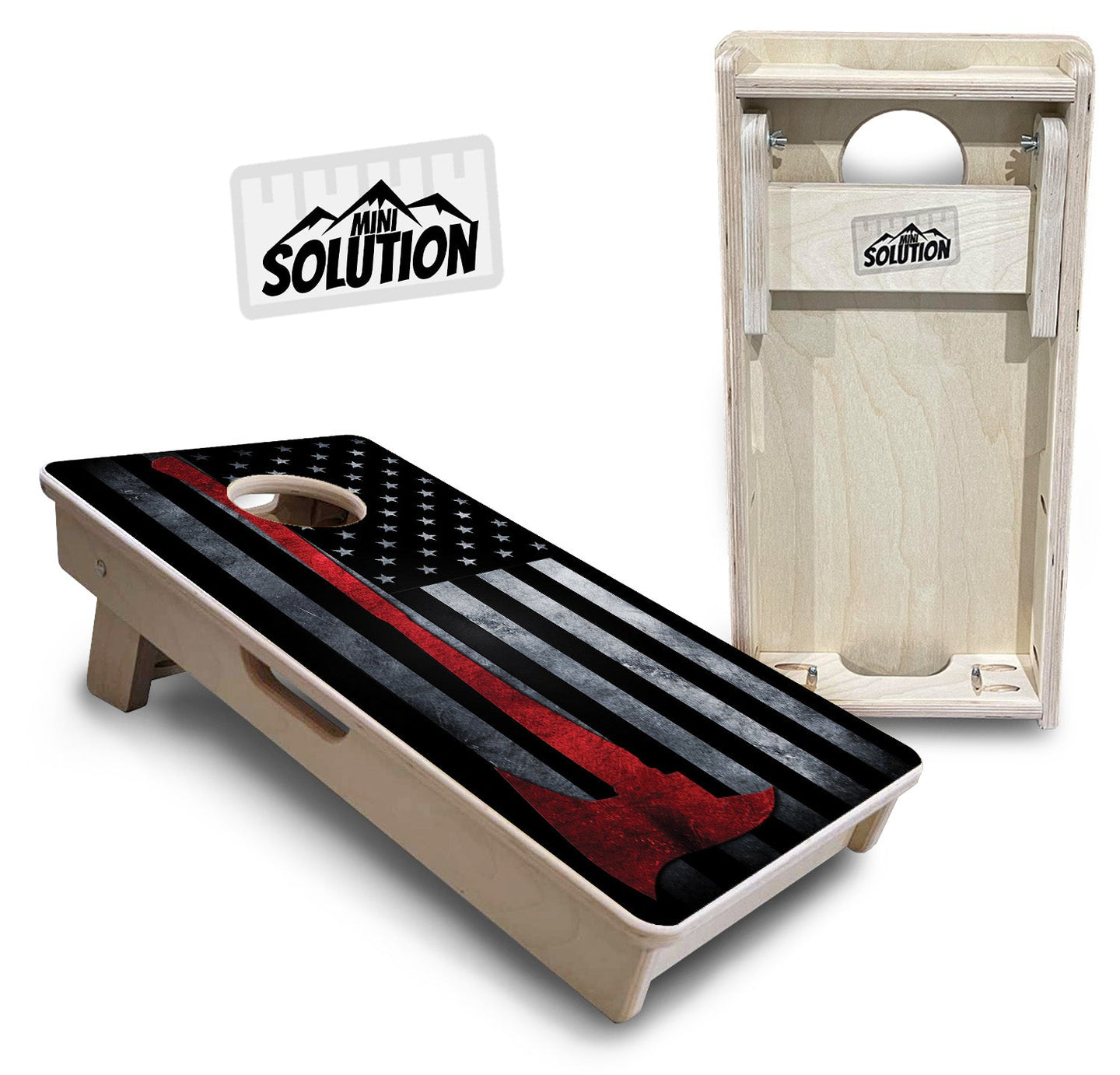 Mini Cornhole Boards - Axe Flag
