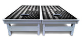 Monochrome Flag Cornhole Boards - All Weather Series