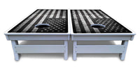 Monochrome Flag Cornhole Boards - All Weather Series