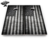 Monochrome Flag Cornhole Boards - Pro Solution Elite Series