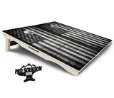 Monochrome Flag Cornhole Boards - Pro Solution Elite Series