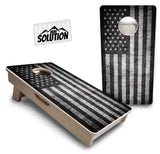 Mini Cornhole Boards - Monochrome Flag