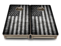 Mini Cornhole Boards - Monochrome Flag