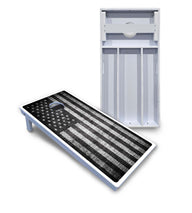 Monochrome Flag Cornhole Boards - All Weather Series