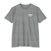 NICE Throw Shop Unisex Tee White Logo – Multiple Colors