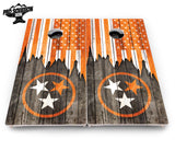 TN Orange Flag Cornhole Boards - Pro Solution Elite Series