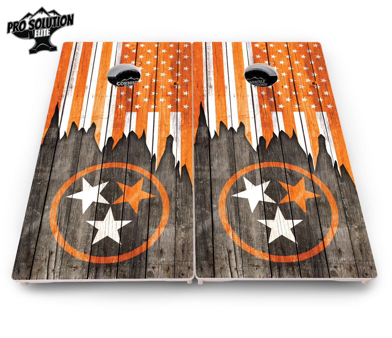 TN Orange Flag Cornhole Boards - Pro Solution Elite Series